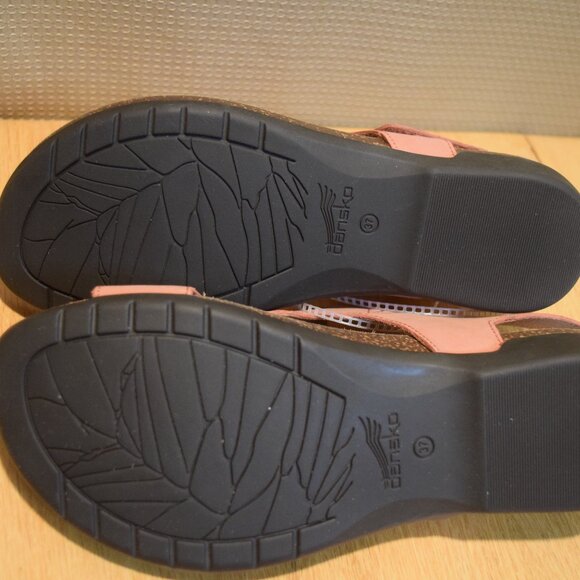 Dansko Womens Sz 37 Rose Reese Sandal Flip Flop Ankle Strap New Without Box - Picture 7 of 7